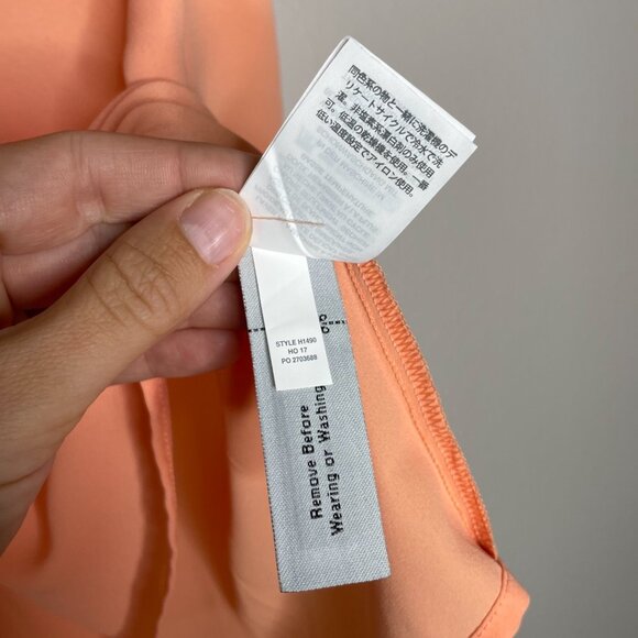 J. Crew Drapey Wrap Front Top Size 12 Coral Sleeveless Sleeveless Dressy Halter - Picture 7 of 9